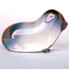 Guinea Pig Cavy Figurine Hand Blown Glass Gold Crystal  picture