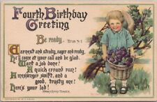 c1930s Religious HAPPY BIRTHDAY Postcard 