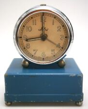 Antique Colibri Swiss Made Alarm Clock with Music Box Alarm picture