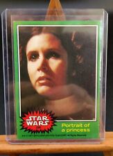 Star Wars Series (Green) Topps 1977  Card # 226 Portrait of a Princess Photos picture