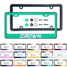 New Customize Stainless Steel License frame Silicone Back Guard Fit Toyota Crown picture