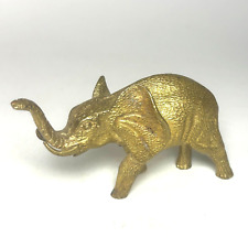 Vintage Mini Brass Elephant Figurine 4