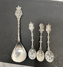 Vintage Kon Marine And Souvenir Collectible Spoons Netherlands Holland Lot Of 4 picture