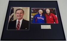 President George HW Bush Signed Framed 16x20 Photo Display picture