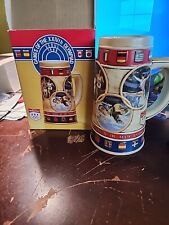 Vintage XXIVth Olympic Games Budweiser Beer Stein Seoul Korea 1988 Collectable picture