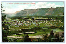 1908 Kalispell  Montana MT Bird's Eye View Mountain Antique Posted Postcard picture