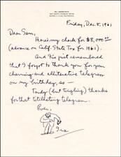 IRA GERSHWIN - AUTOGRAPH LETTER SIGNED 12/08/1961 picture