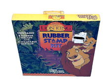 Vintage 90's Disney the Lion King Rubber Stamp Kit 8 Simba NEW/Sealed Free S&H picture
