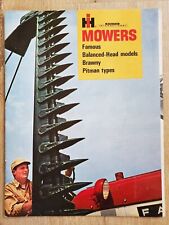 IH McCormick Mowers Sales Brochure Farmall Balanced-Head Brawny Pitman Vintage picture