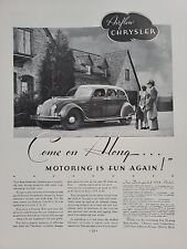 1934 Chrysler Automobile Fortune Magazine Print Advertising Airflow Detroit picture