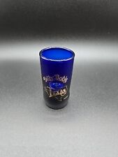Billy Bob's Texas Blue Tall Shot Glass Rare picture