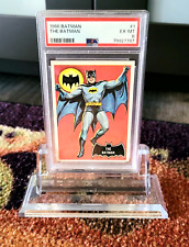 INCREDIBLY RARE  1966 Topps Batman Cards The Batman #1 PSA 6 Excellent - MINT picture