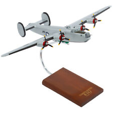 USAF Consolidated B-24J Liberator Silver Desk Display WW2 Model 1/72 ES Airplane picture