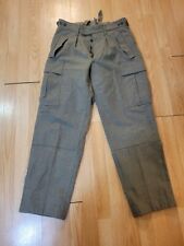 Vintage 1960s Wool HCH. MUERMANN K.-G Germany Military Green Cargo Pants 34x30 picture