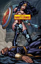 Wonder Woman Vs Black Adam -- DC Gladiator Battle Art picture