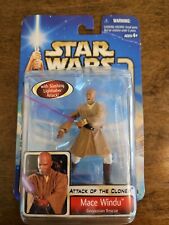 Star Wars Mace Windu Action Figure Attack Of The Clones  Collectible New Vintage picture