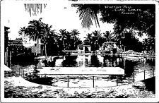 CORAL GABLES FL – Venetian Pool Real Photo Postcard rppc picture