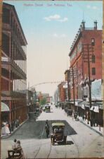 San Antonio, TX 1910 Postcard, Huston Street, Texas Tex picture