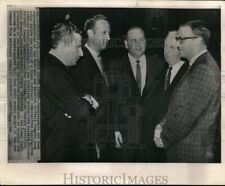 1966 Wirephoto Commissioners and representatives NFL and AFL before hearing 8X10 picture