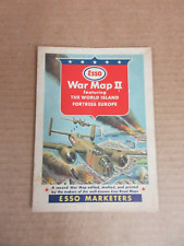 Vintage Esso War Map II Featuring The World Island Fortress Europe picture