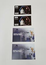 4 STAR WARS COLUMBIA JACKET OFFICIAL COLLECTOR CARDS 2018 & 2019 Editions 2 Each picture