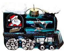 Topperscot NHL San Jose Sharks Blown Glass Santa Train Ornament picture