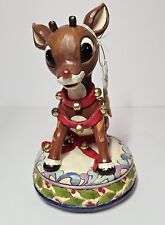 Rudolph The Red Nosed Reindeer Traditions Musical Figurine Jim Shore Enesco  picture