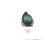 Vintage Navajo Ring Sterling 925 Silver Turquoise SZ6.75 picture