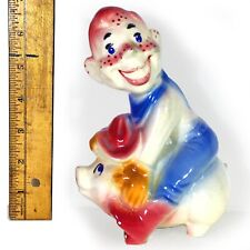 Vintage Howdy Doody Ceramic Piggy Bank (Circa 1950's) Made in USA picture