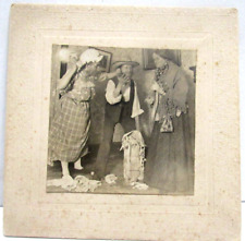 Antique Cabinet Photo  1890 Play? Costumes Sack of Flour picture