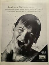 Vintage Print Ad Dial Soap With AT-7 - Man In Shower  picture