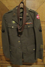 US WWII 8th Army Philippine Liberation Uniform Tunic w Ribbon Bars & Belt picture
