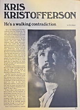 1977 Country Singer Kris Kristofferson picture
