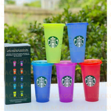 NEW STARBUCKS SUMMER 2022 Color Changing Cold Cups picture