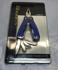 NOS Schrade Tough Mini Multi Tool ST4BLCP Blue Factory Sealed Knife Pliers picture