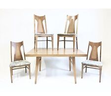 4 Set Vintage Mid Century Danish Modern Broyhill Brasilia Dining Chairs Walnut picture