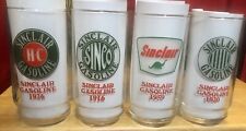 Vintage SINCLAIR GASOLINE DRINKING GLASS THROUGH THE YEARS Sinclair Oil Company picture