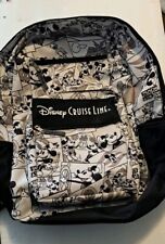 DISNEY CRUISE LINE STEAMBOAT WILLIE MICKEY MOUSE BACKPACK BLACK/WHITE - Rare- picture