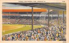 J74/ Baseball Stadium Sports Postcard Linen Louisville Kentucky Parkway 179 picture
