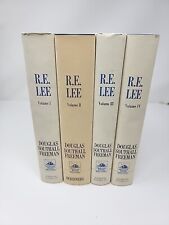 R.E. LEE by Douglas Southall Freeman, 1962, Hudson River Edition, 4 Volume Set picture