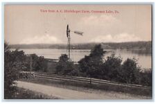 c1910's View From A C Huidekoper Farm Conneaut Lake Pennsylvania PA Postcard picture