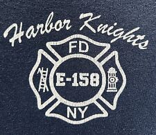 Fdny Engine 158 Harbor Knights Staten Island NY Firehouse Shirt Men Size L picture