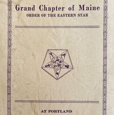 Order Of The Eastern Star 1941 Masonic Maine Grand Chapter Vol XVI PB Book E47 picture