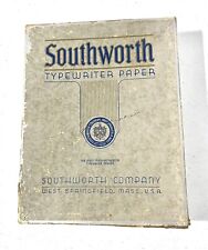 Southworth Typewriter Paper Box 403c Four Star  Vintage Prop Rare 500* picture