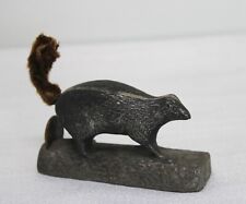 Vintage JIMMIE THE SKUNK ON LOG Souvenir Paperweight WHEAT CENT VT Vermont picture