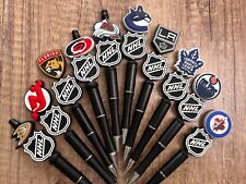 Handmade beaded pens.  NHL Hockey. Collect, gifts, gift basket filler, party picture