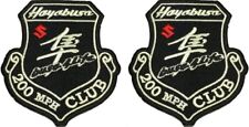 Hayabusa 200 MPH Suzuki GSXR Embroidered Patch |2PC -3.0 inch -iron on or Sew on picture