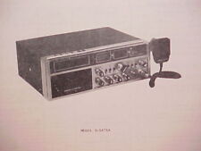 1978 GE GENERAL ELECTRIC CB RADIO SERVICE SHOP MANUAL MODEL 3-5875A picture