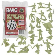 (Khaki-green) - BMC Classic Marx Japanese Plastic Army Men - Green 32pc WW2 Sold picture