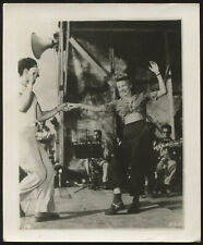 FOUND PHOTO Cool Couple Dancing in Front of Jazz Band 1950s Beauty Snapshot VTG picture